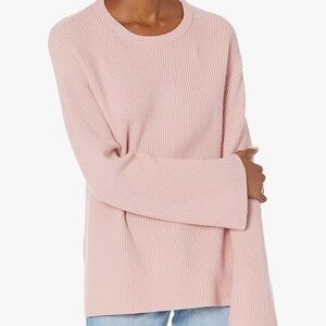 Women's Pink Crew Neck Pullover